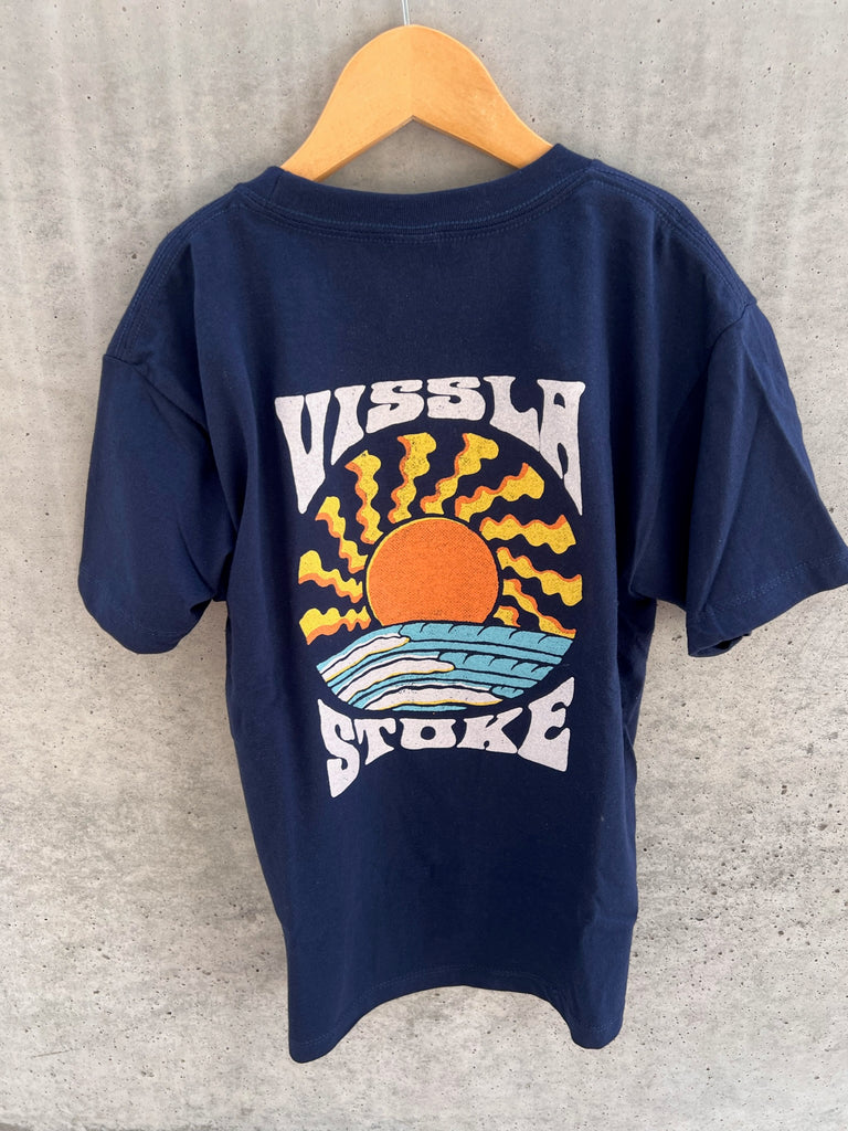 Vissla Solar Spin Boys Tee Navy