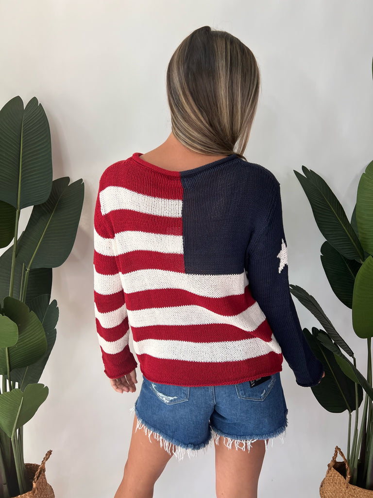 Wooden Ships Flag Roll Neck Crew 