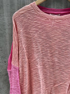  Stitch Drop Hight Tide Sweater Peach Nectar | Vagabond Apparel Boutique