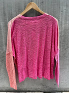  Stitch Drop Hight Tide Sweater Peach Nectar | Vagabond Apparel Boutique