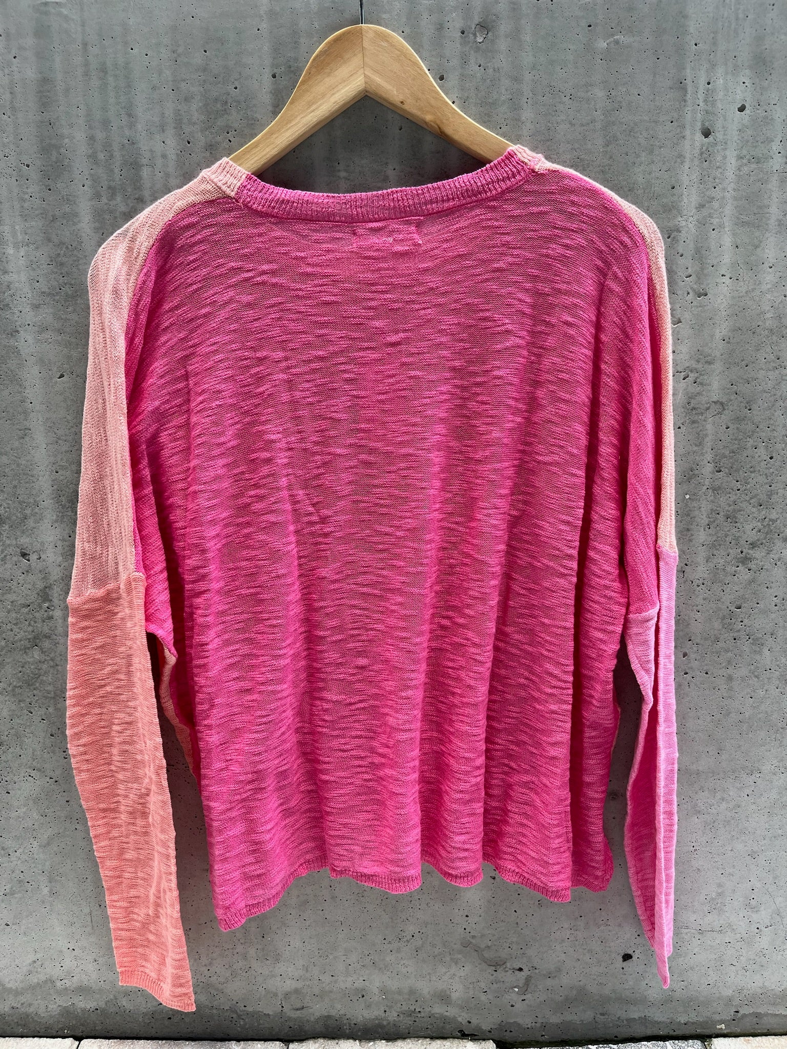  Stitch Drop Hight Tide Sweater Peach Nectar | Vagabond Apparel Boutique