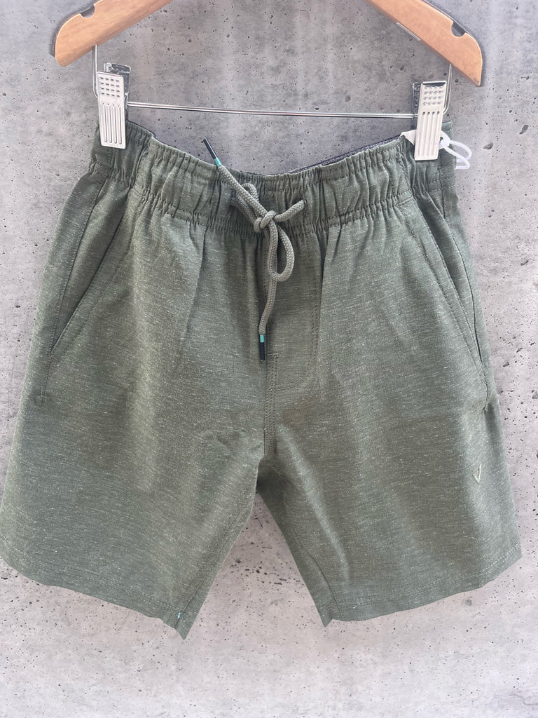 Vissla Hemp No See Ums 17” Boys Elastic Walkshort 