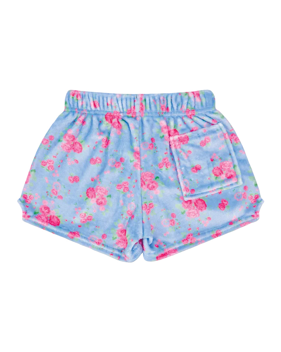Iscream | Ditsy Floral Plush Shorts | Back | Vagabond | Apparel | Boutique