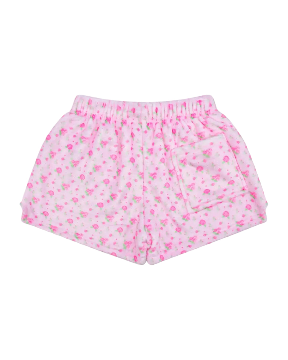Iscream | Pretty In Pink Plush Shorts | Back | Vagabond | Apparel | Boutique