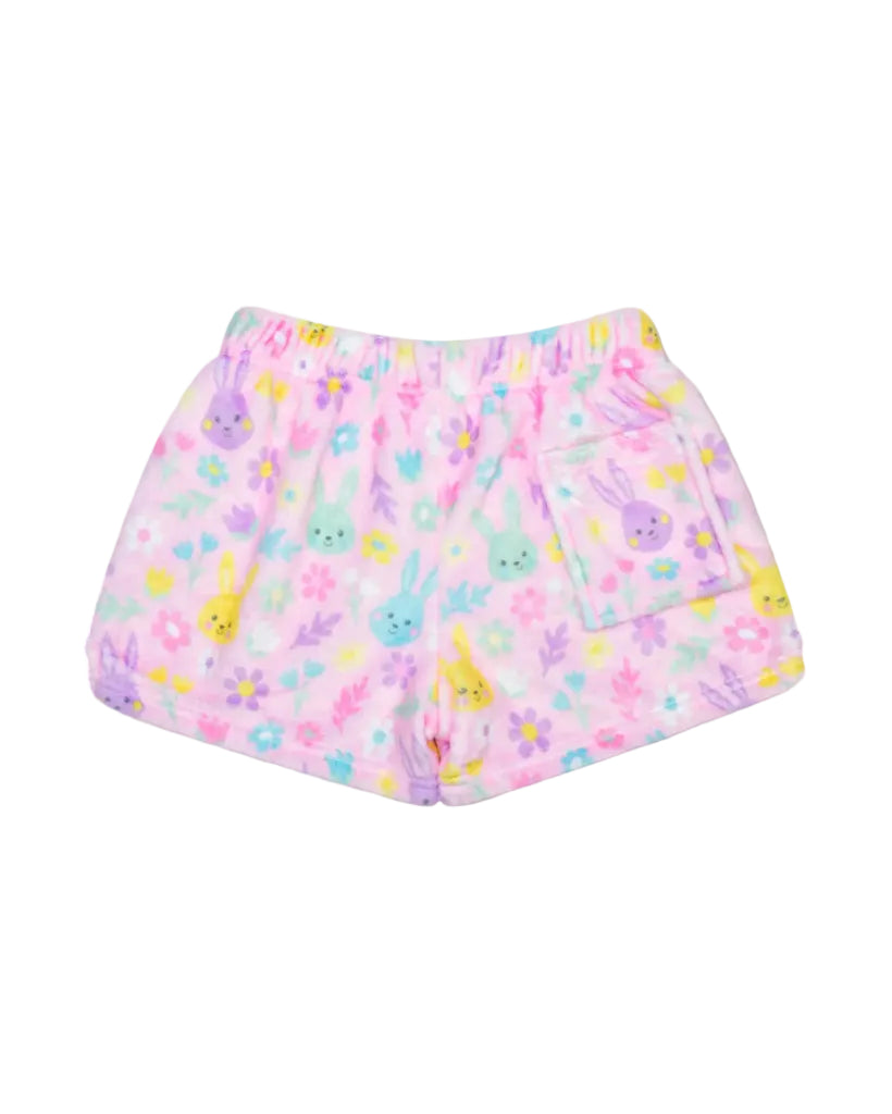 Iscream | Bunny Bloom Plush Shorts | Back | Vagabond | Apparel | Boutique