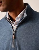 Johnnie O. | Sully 1/4 Zip Pullover | Helios Blue | Close | Vagabond | Apparel | Boutique