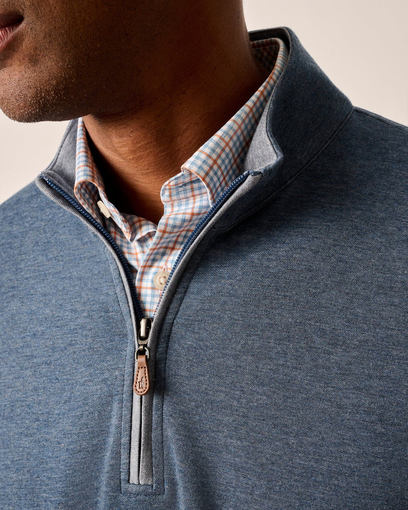 Johnnie O. | Sully 1/4 Zip Pullover | Helios Blue | Close | Vagabond | Apparel | Boutique