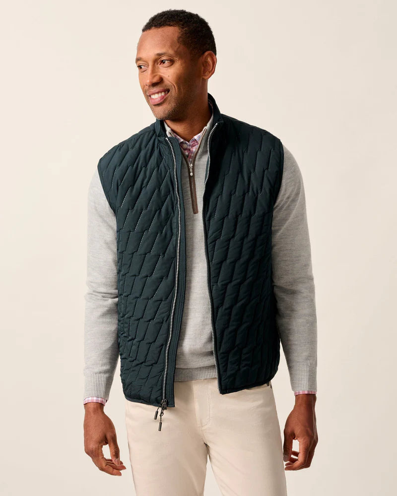 Johnnie O. | Belfry Quilted Puffer Vest | Front | Vagabond | Apparel | Boutique