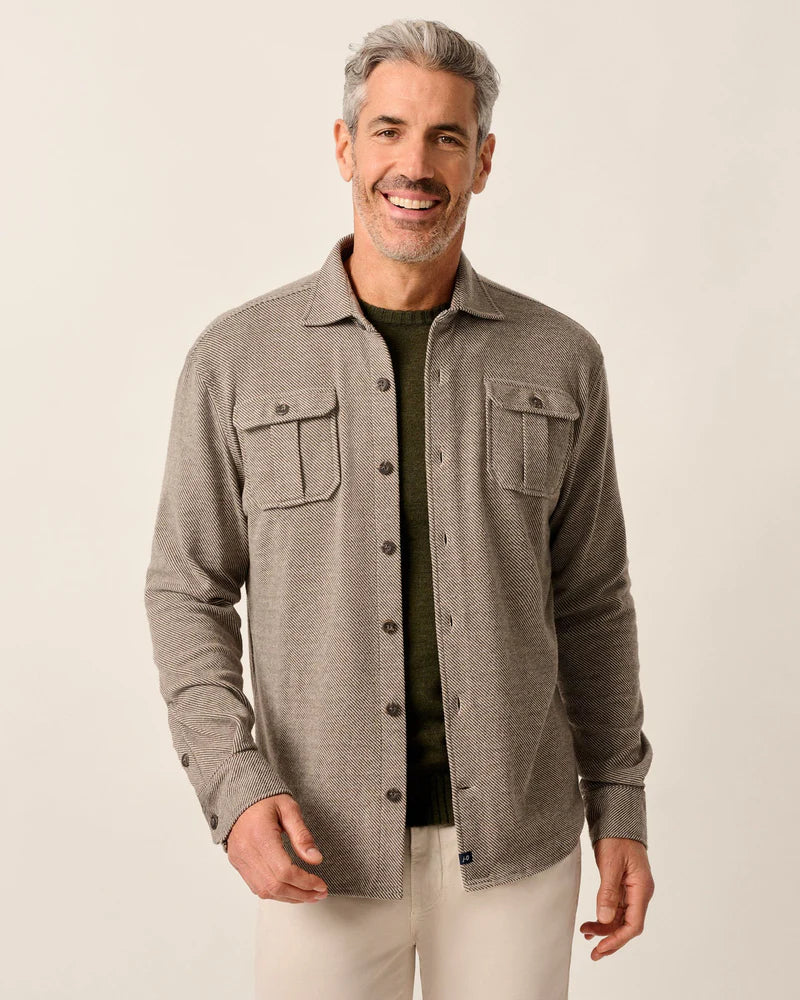 Johnnie O. | Carl Stretch Knit Flannel Lodge Shirt | Model | Vagabond | Apparel | Boutique
