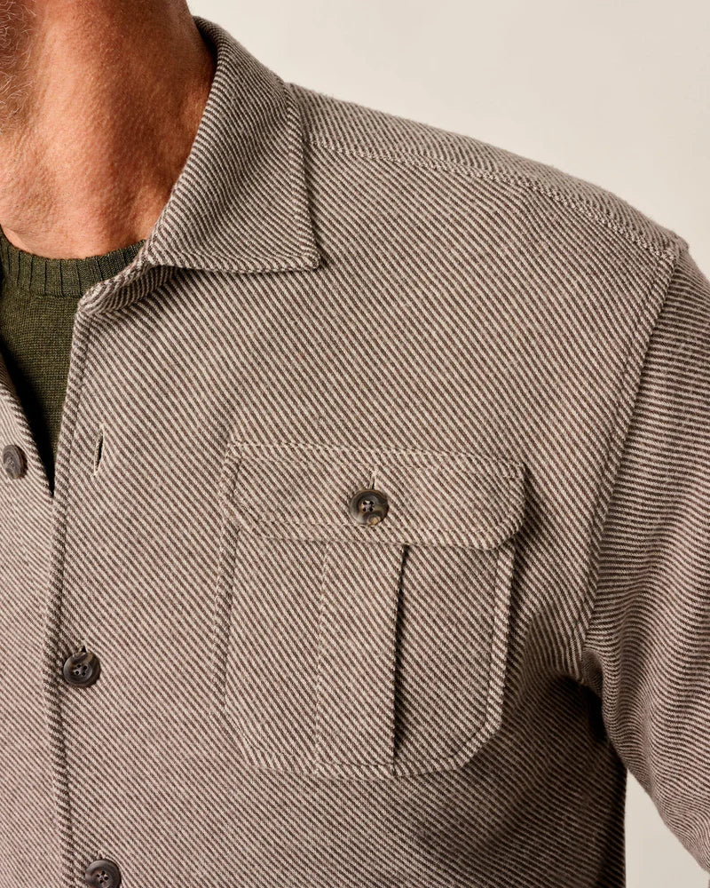 Johnnie O. | Carl Stretch Knit Flannel Lodge Shirt | Close | Vagabond | Apparel | Boutique