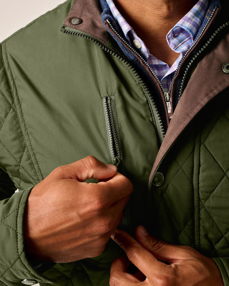 Johnnie O. | Juno Quilted Snap Jacket | Close | Vagabond | Apparel | Boutique