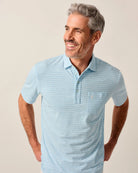 Johnnie O. | Ryan Polo | Cloud Blue | Close | Vagabond | Apparel | Boutique