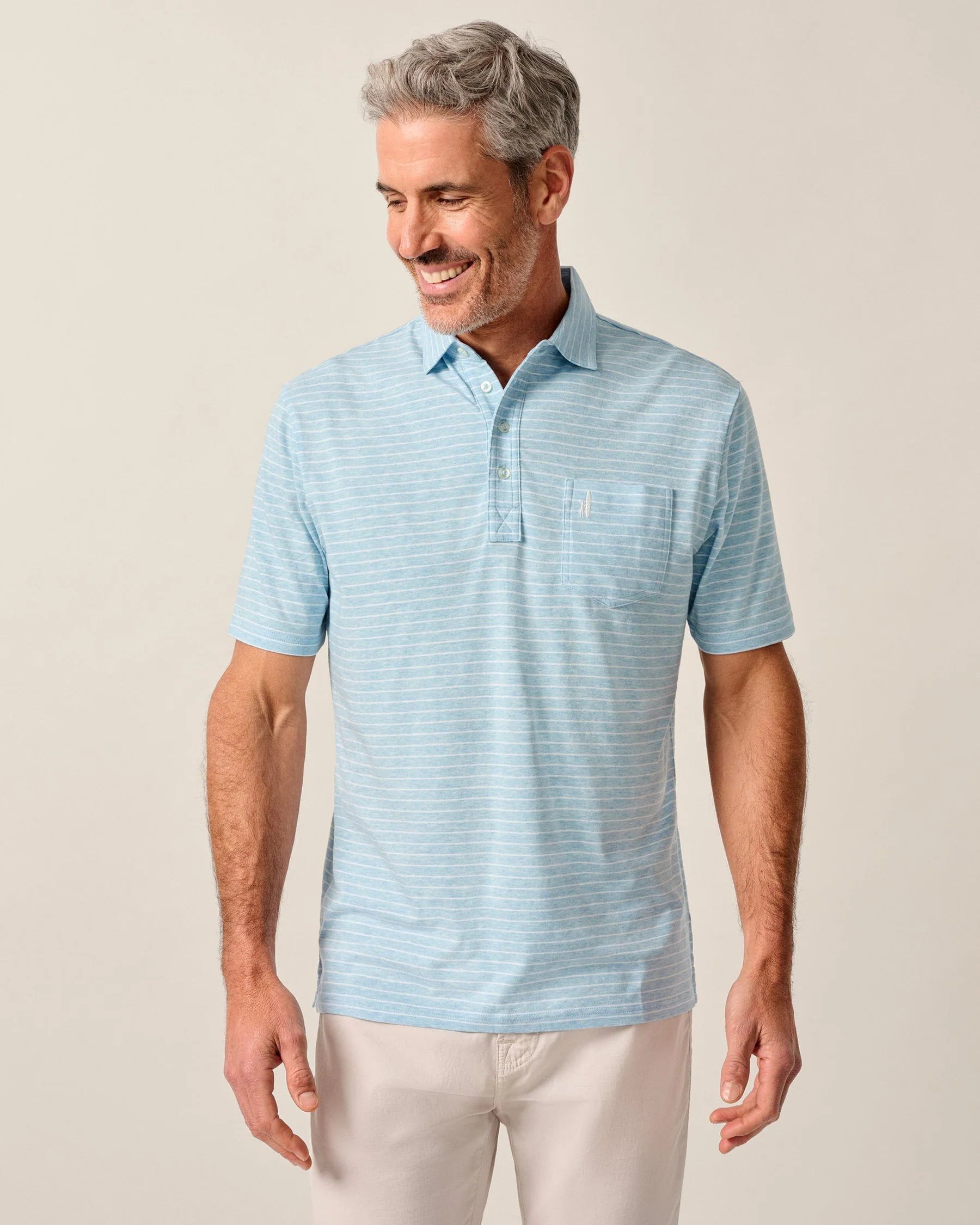 Johnnie O. | Ryan Polo | Cloud Blue | Vagabond | Apparel | Boutique