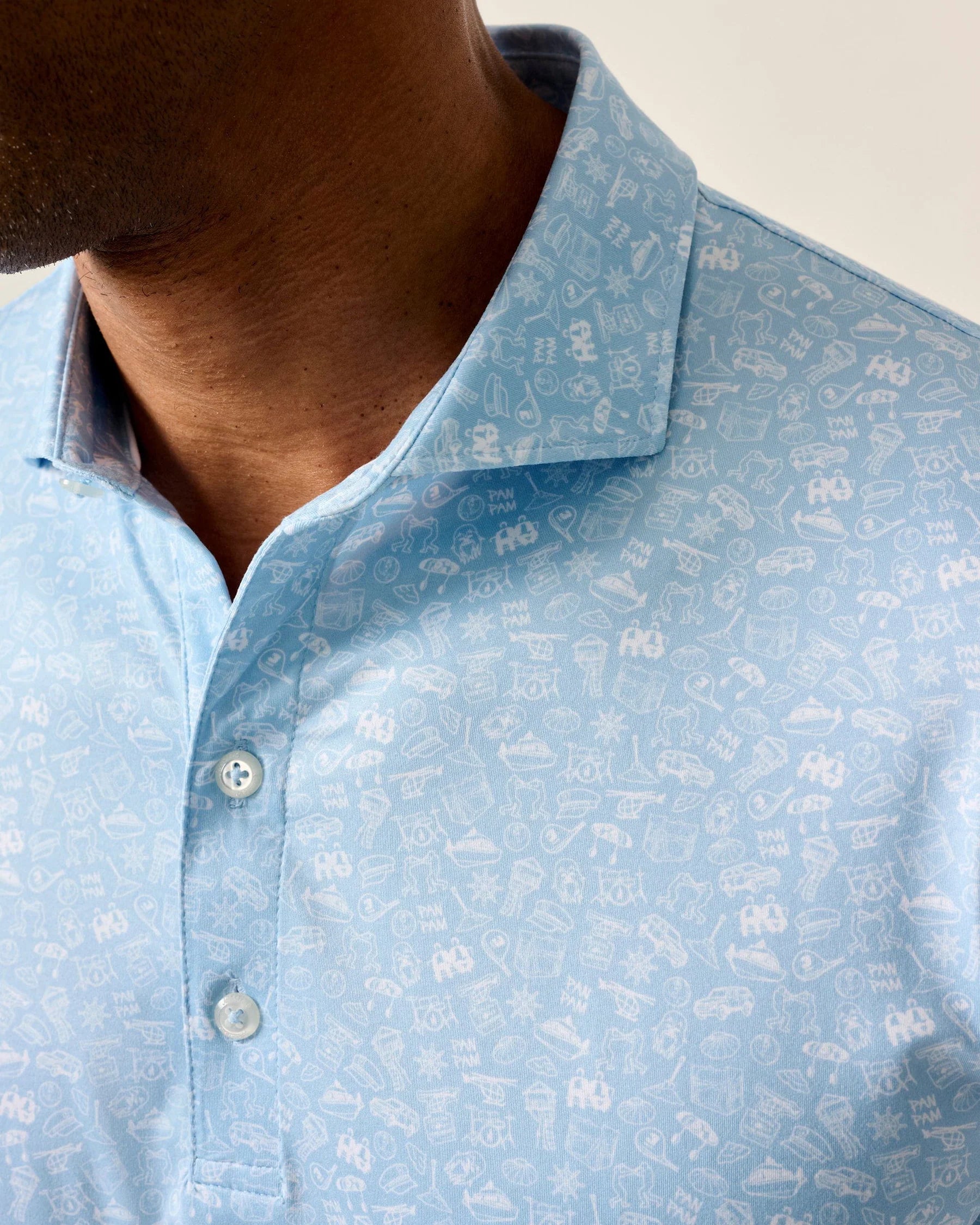 Johnnie O. | Wine Mixer Polo | Close | Vagabond | Apparel | Boutique