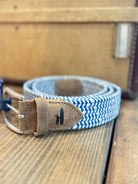 Johnnie O. |  Stretch Belt | Sand | Front | Vagabond | Apparel | Boutique