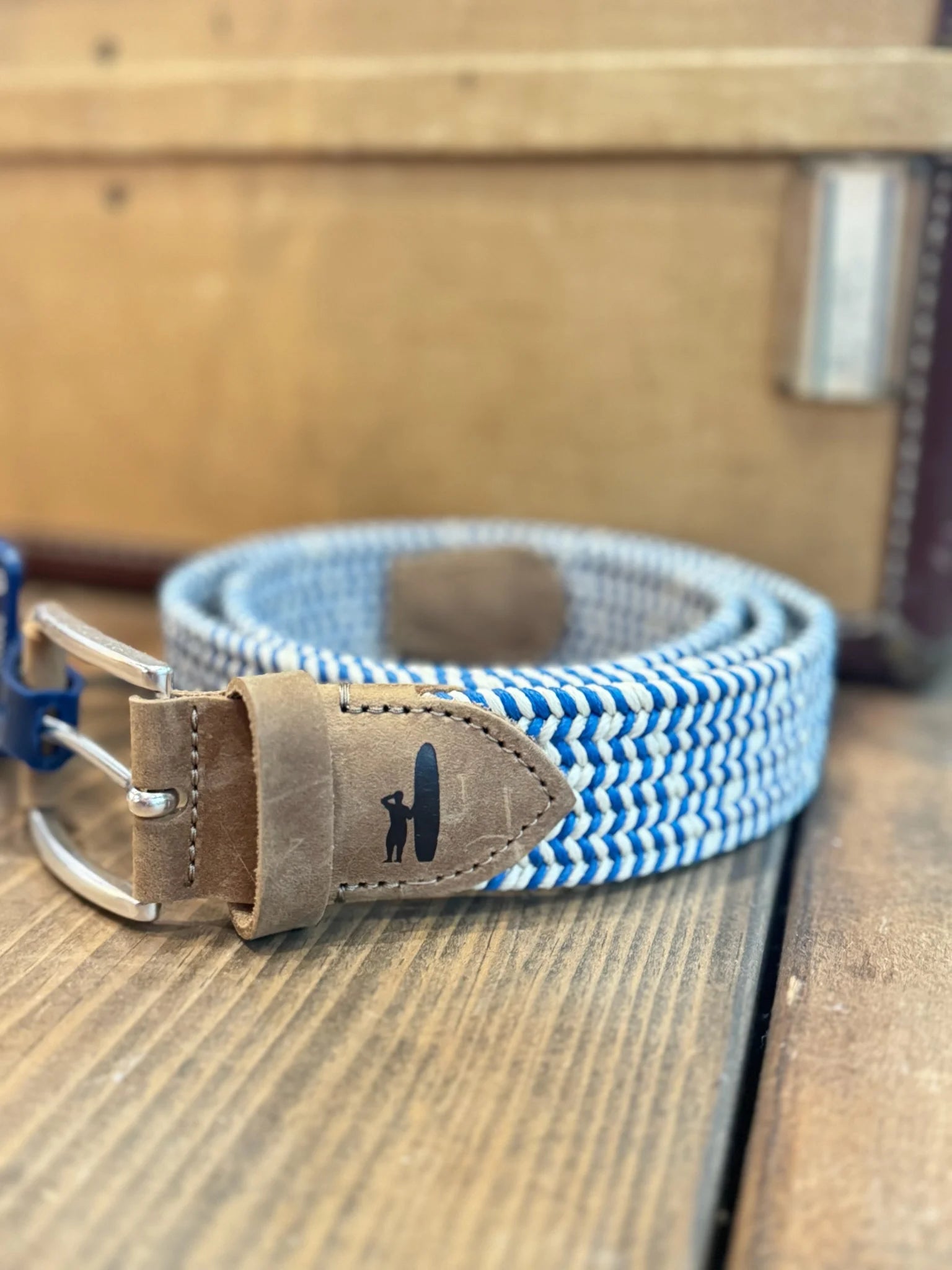 Johnnie O. |  Stretch Belt | Sand | Front | Vagabond | Apparel | Boutique
