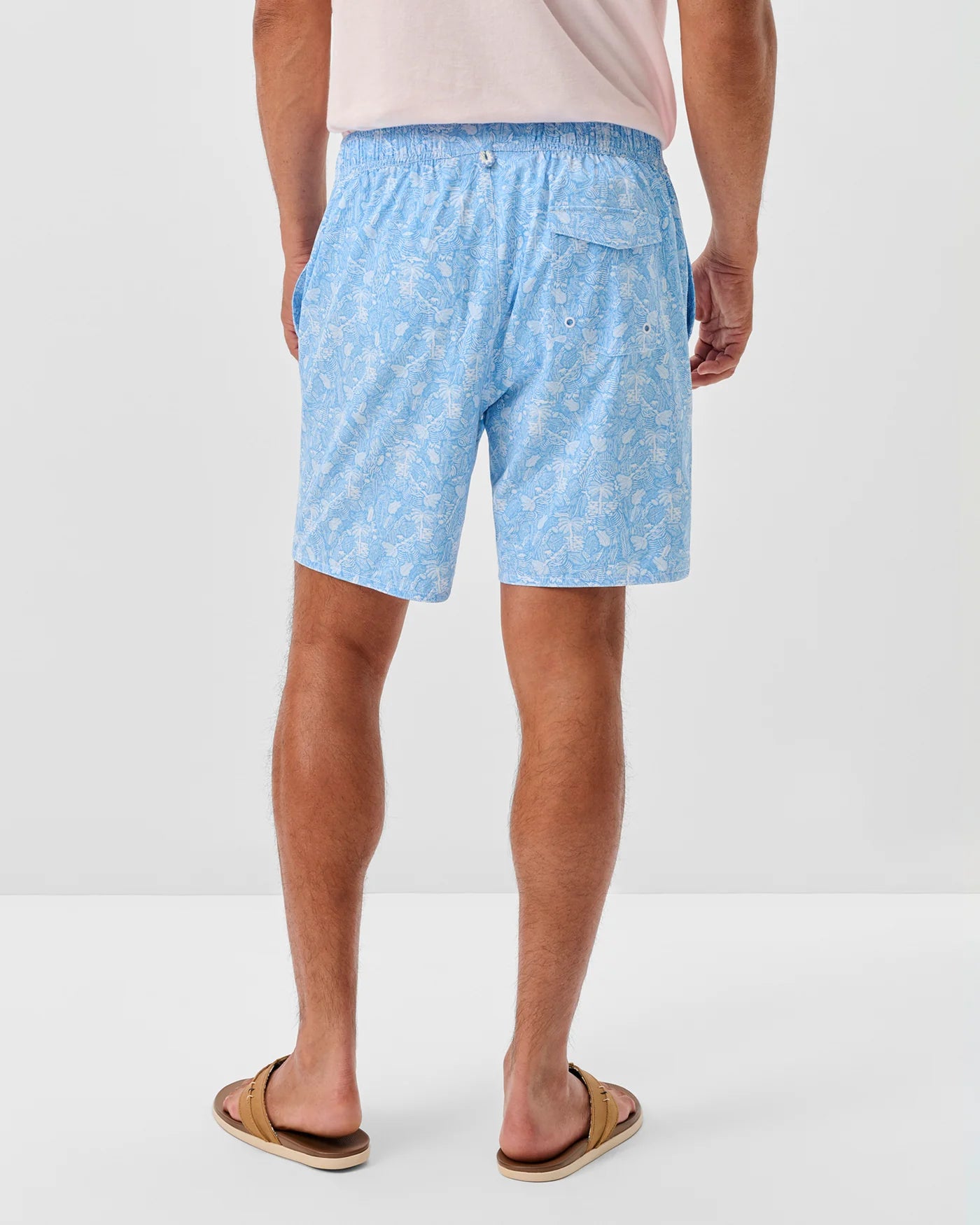 Johnnie O. | Swingin Half Elastic 7" Surf Shorts | Back | Vagabond | Apparel | Boutique