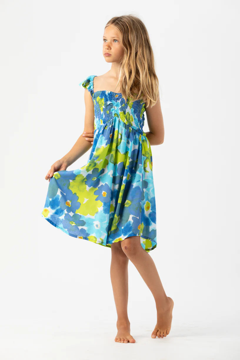 Tiare Hawaii Kid Hollie Dress Watercolor | Vagabond Apparel Boutique