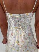 KLD | Floral Print Corset Boning Long Dress | Vagabond | Apparel | Boutique