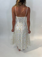 KLD | Floral Print Corset Boning Long Dress | Vagabond | Apparel | Boutique