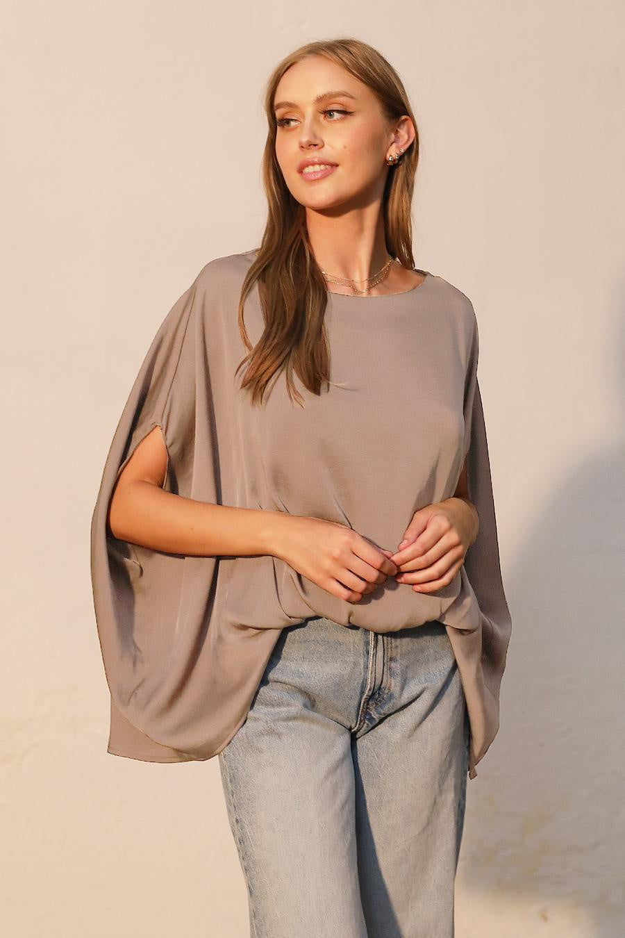 KLD | Flowy Top Front Tuck | Vagabond | Apparel | Boutique