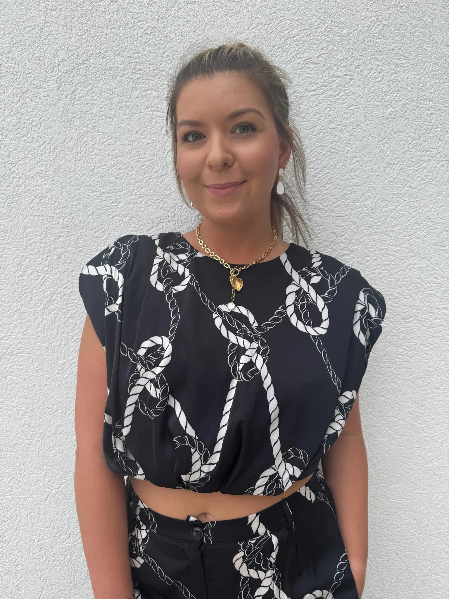 KLD | Printed Satin Top | Vagabond | Apparel | Boutique