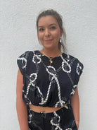 KLD | Printed Satin Top | Vagabond | Apparel | Boutique