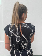 KLD | Printed Satin Top | Back | Vagabond | Apparel | Boutique