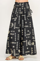 KLD | Printed Wide Leg Pant W/Patch Pockets | Vagabond | Apparel | Boutique