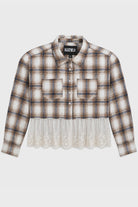 Katie J | Bree Plaid & Lace Top | Vagabond | Apparel | Boutique