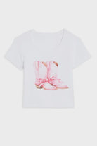 Katie J | Cowgirl Boots Tee | Vagabond | Apparel | Boutique