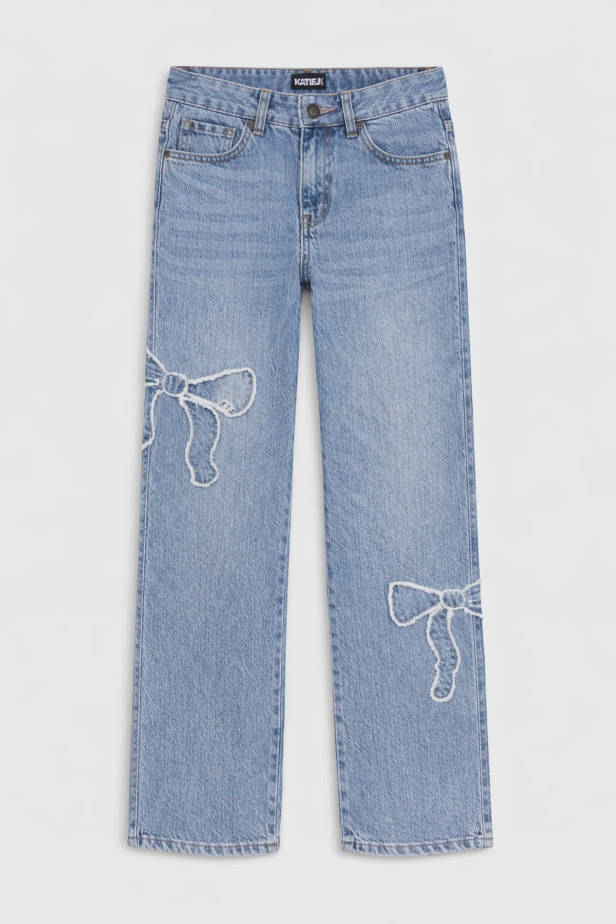 Katie J | Distressed Bow Applique Jean | Vagabond | Apparel | Boutique