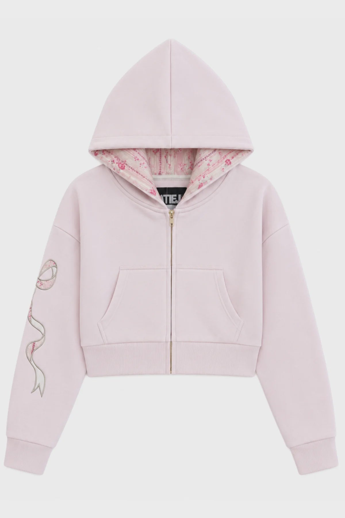 Katie J Dylan Crop Zip W/Bow Applique