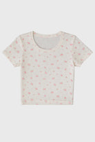 Katie J | Livi Ribbed Tee | Cutesy Rose | Vagabond | Apparel | Boutique