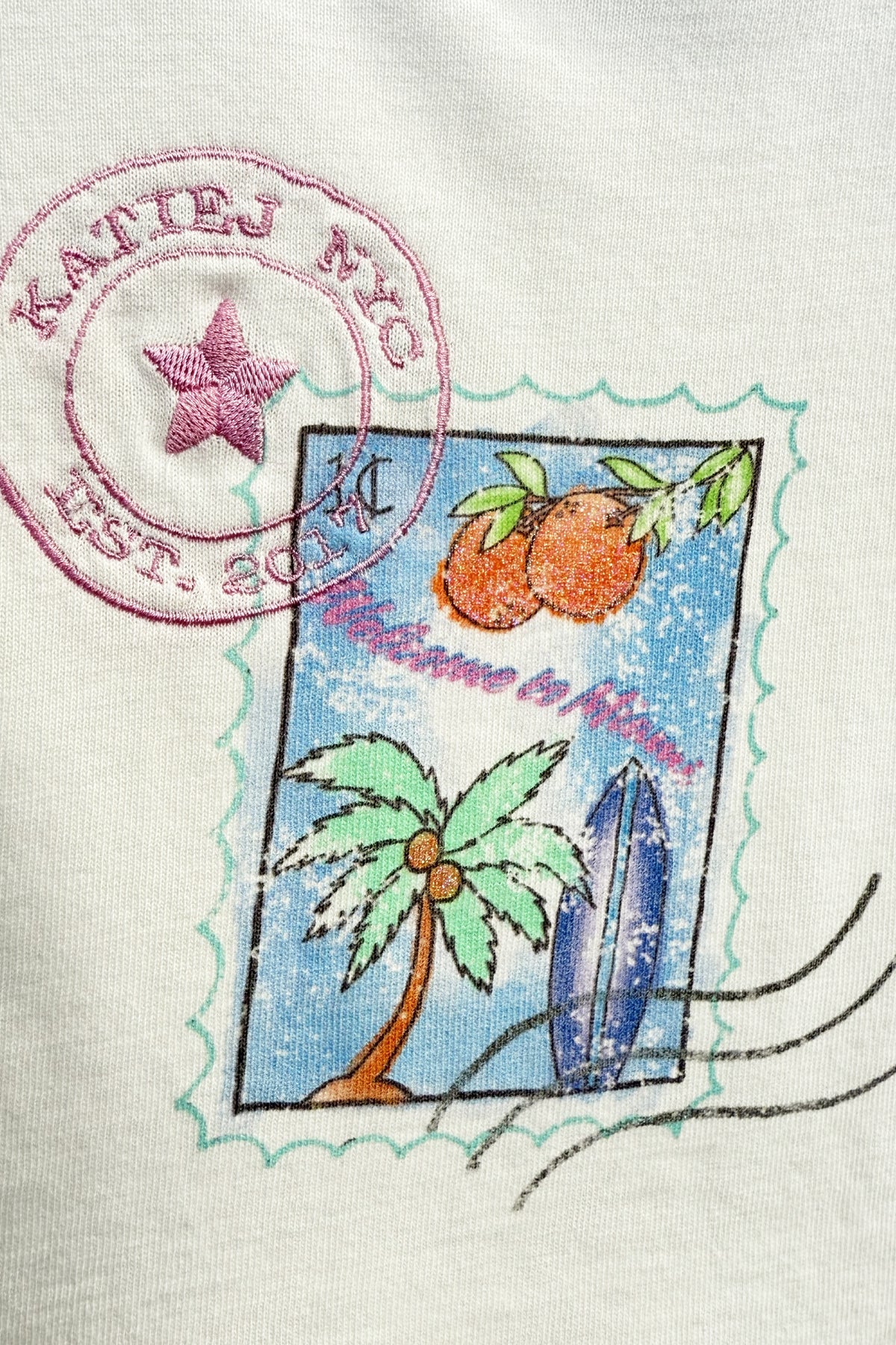 Katie | J | Miami | Stamp | Tee | Bone | Vagabond | Apparel | Boutique