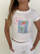 Katie | J | Miami | Stamp | Tee | Front | Vagabond  Apparel | Boutique