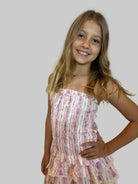 Katie J | Alma Top | Cottage Stripe | Model | Vagabond | Apparel | Boutique