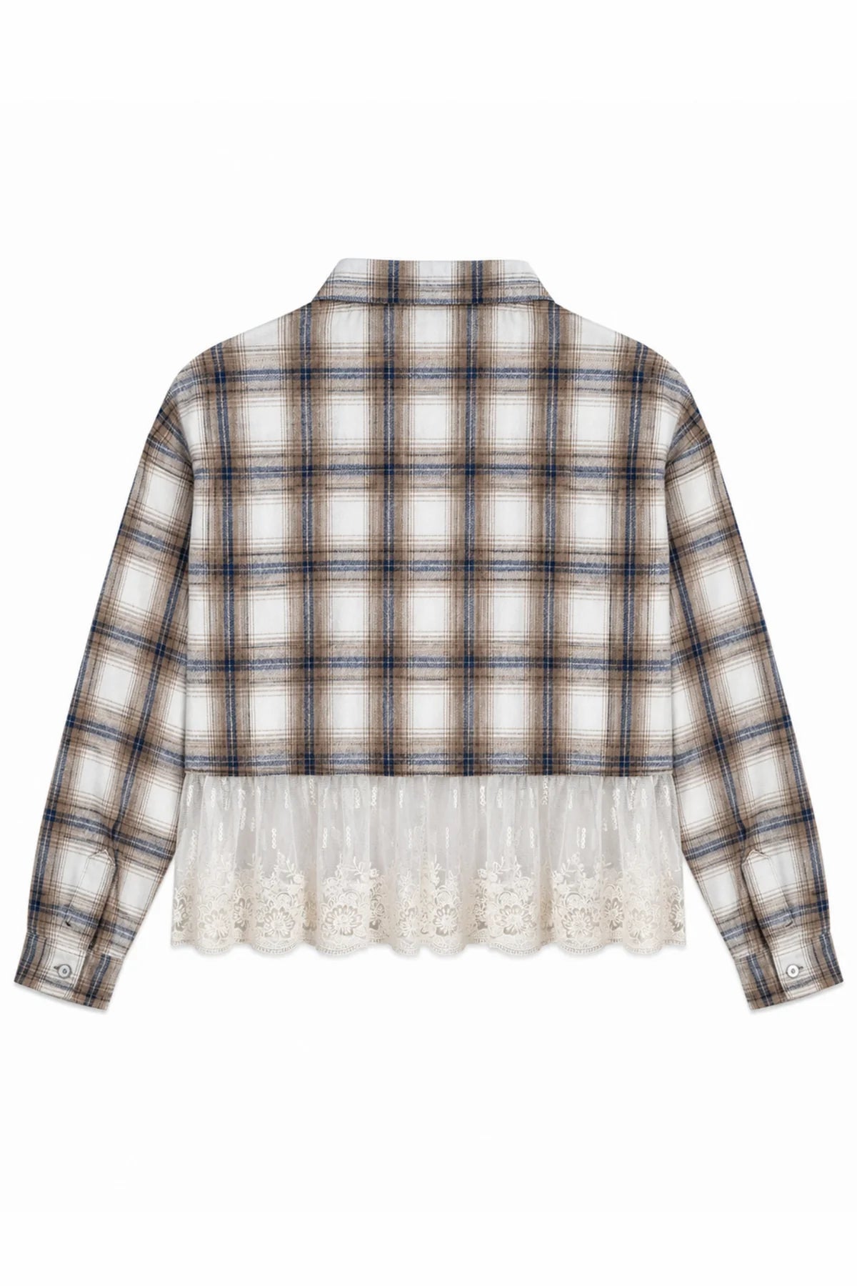 Katie J | Bree Plaid & Lace Top | Vagabond | Apparel | Boutique