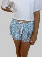 Katie J | Farrah Printed Shorts | Blue Toile | Vagabond | Apparel | Boutique