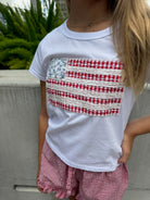 Katie J | Flag Patch Tee | Vagabond | Apparel | Boutique
