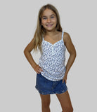 Katie J | Hailey Henley Printed Cami | Model | Vagabond | Apparel | Boutique