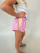 Katie J | Jordyn Contrast Stripe Shorts | Side | Vagabond | Apparel | Boutique