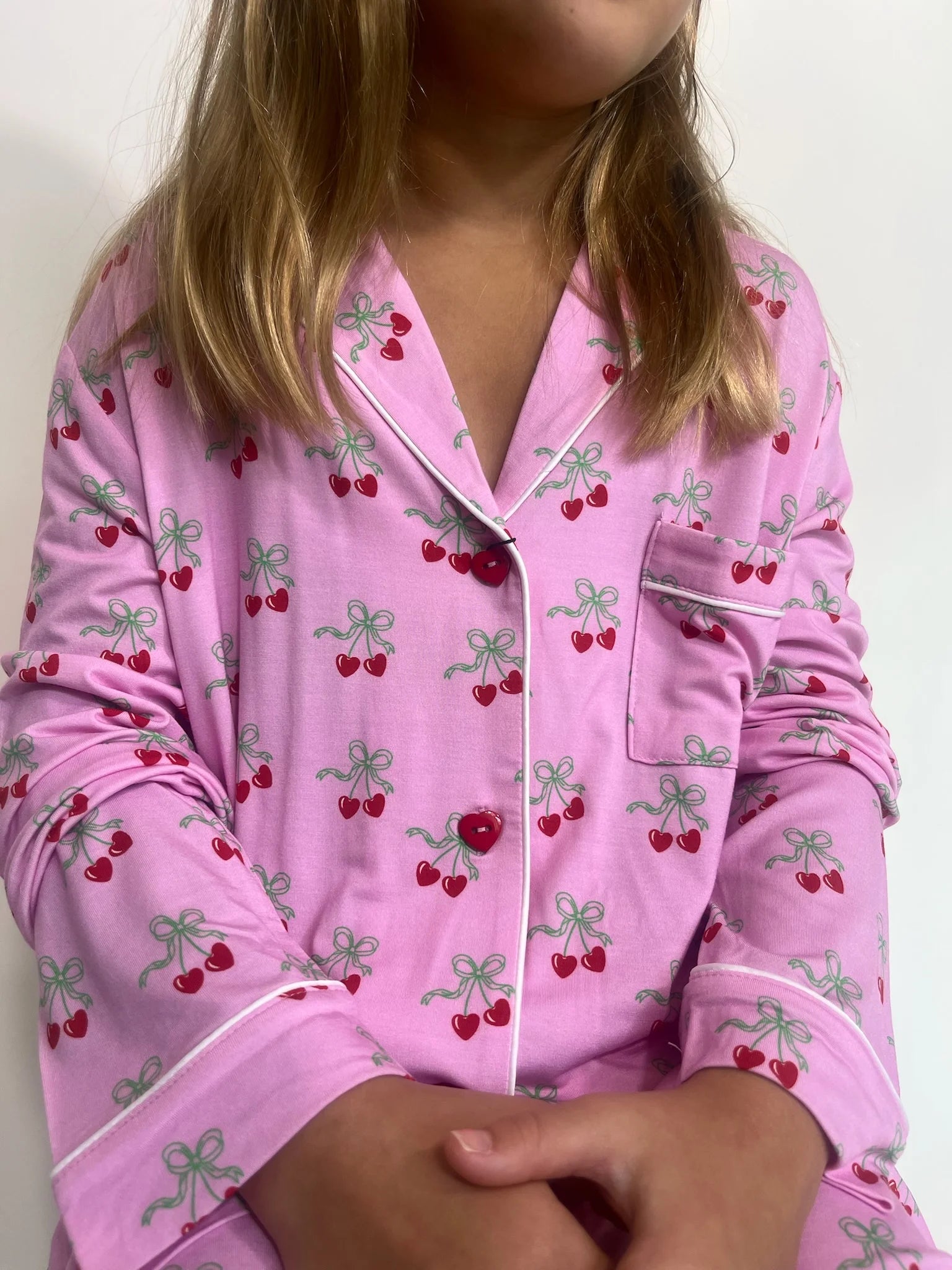 Katie J | Junior Maia Lounge Set | Cherry Bow | Vagabond | Apparel | Boutique