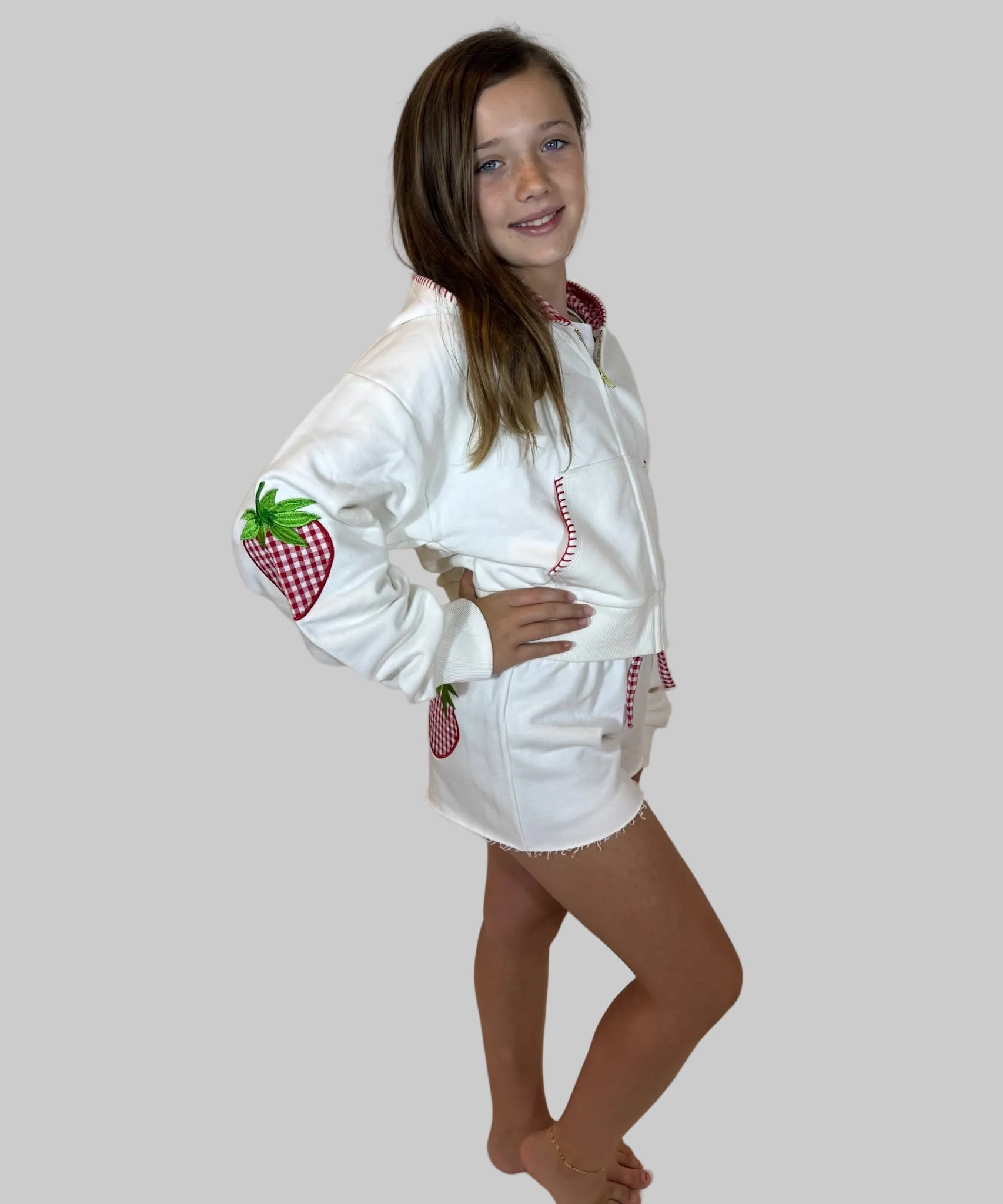 Katie J |  Leah Crop Zip Hoodie | Side | Vagabond | Apparel | Boutique