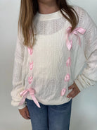 Katie J | Libby Sweater | Model | Close | Vagabond | Apparel | Boutique