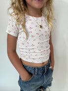 Katie J | Livi Ribbed Tee | Close | Vagabond | Apparel | Boutique
