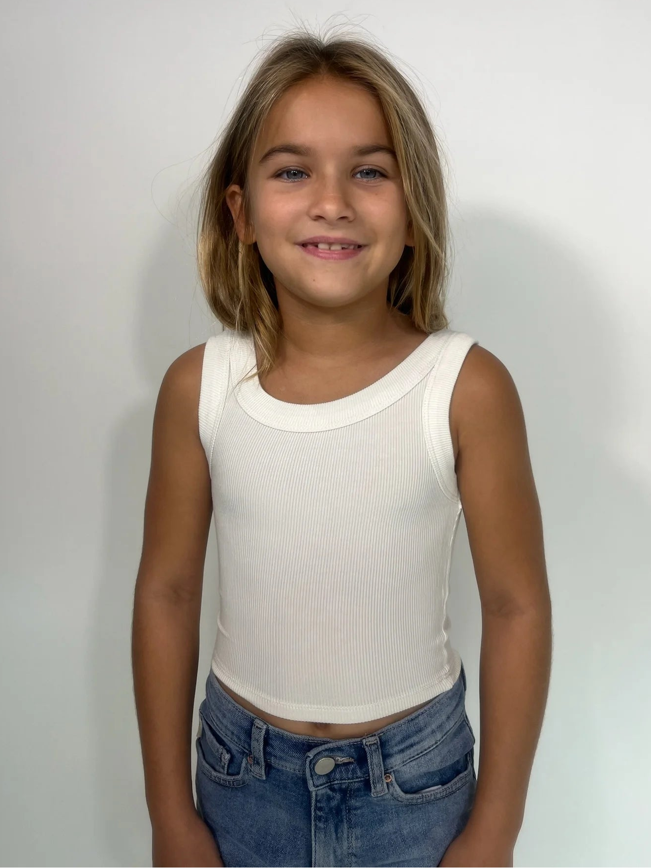 Katie J | Livi Tank | Ecru | Front | Vagabond | Apparel | Boutique
