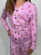Katie J | Maia Lounge Set | Cherry Bow | Close | Vagabond | Apparel | Boutique