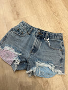 Katie J | Malibu Denim Shorts Printed Pocket | Pastel | Vagabond | Apparel | Boutique