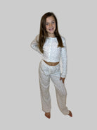 Katie J | Marina Pointelle Lounge Pant Model | Front | Vagabond | Apparel | Boutique